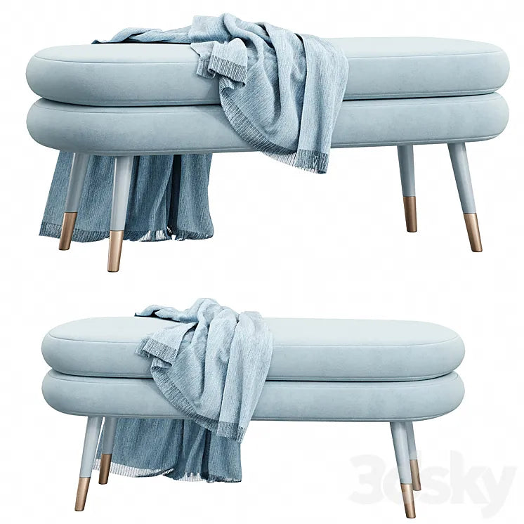 Marshmallow Double Stool 3DSMAX Model