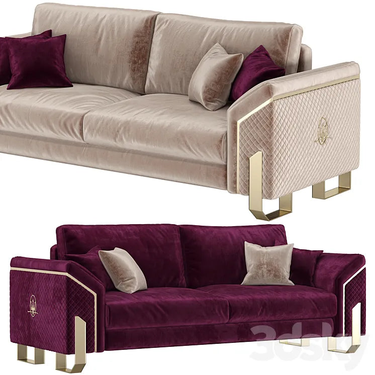 Maserati 3 Seater Sofa 3DSMAX Model