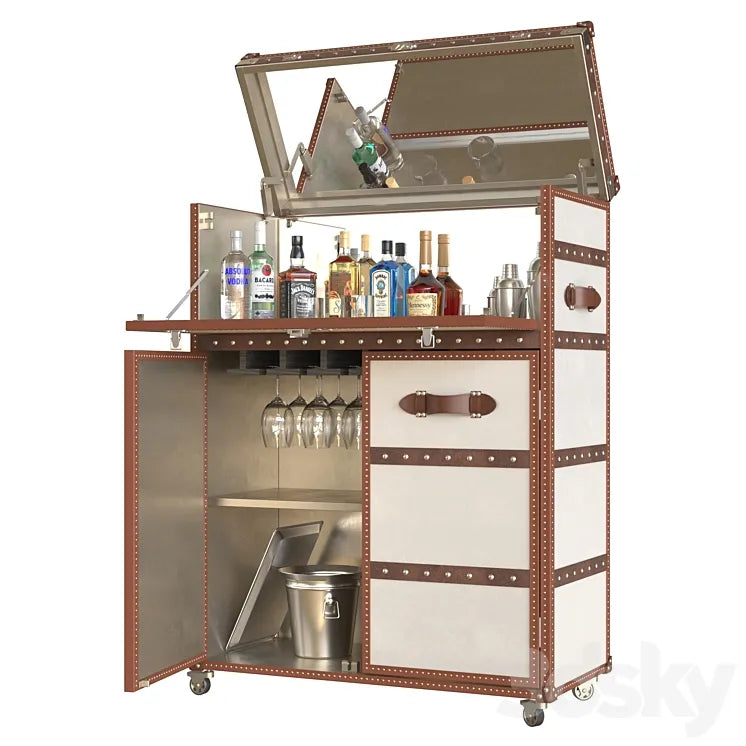 Mayfair bar cart 3DSMAX Model