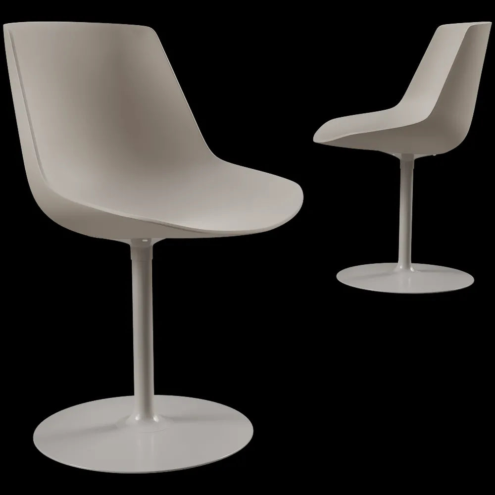 MDF Italia - Chair Flow base with central leg 3ds Max