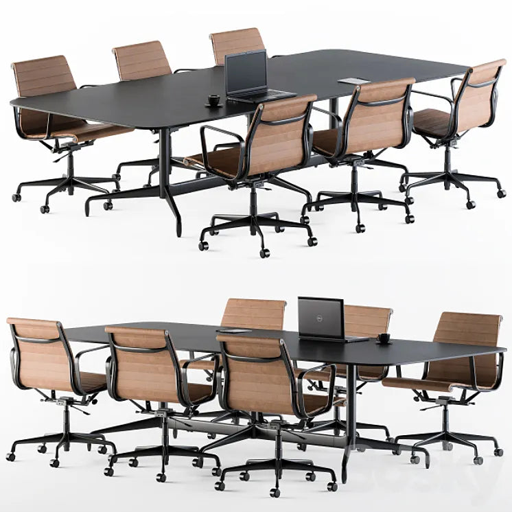 Meeting Table with office chair 3DSMAX Model