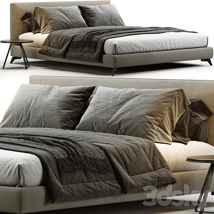 Meridiani Stone Up Bed 3DSMAX Model