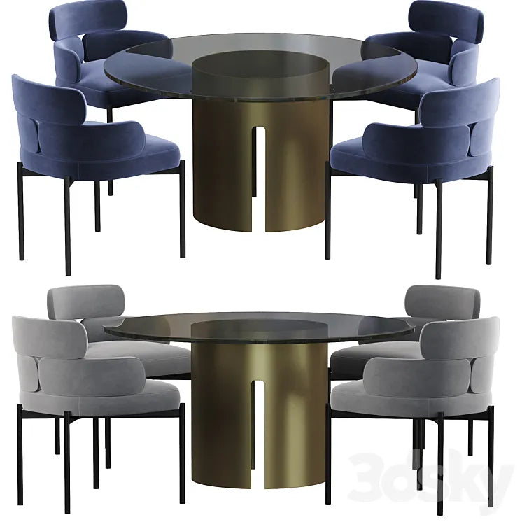 Meridiani Sylvie dining table 3DSMAX Model