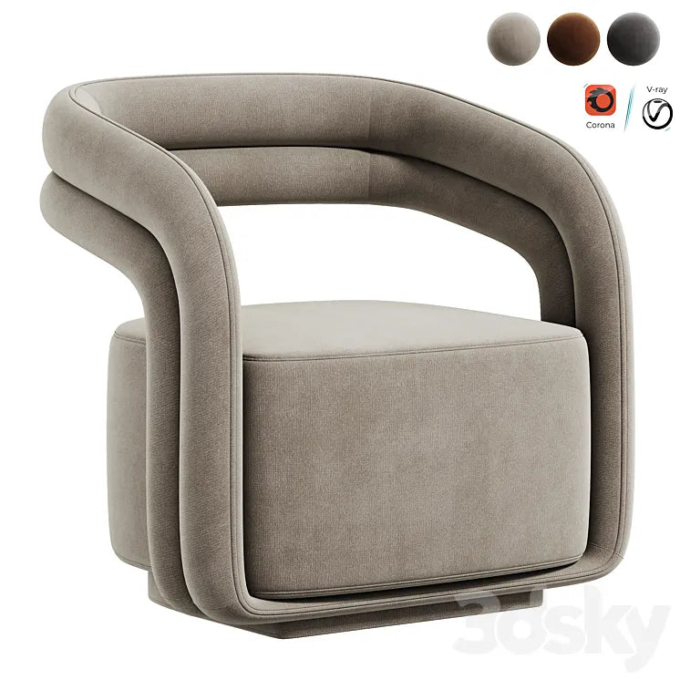 Mia Lounge Chair 3DSMAX Model