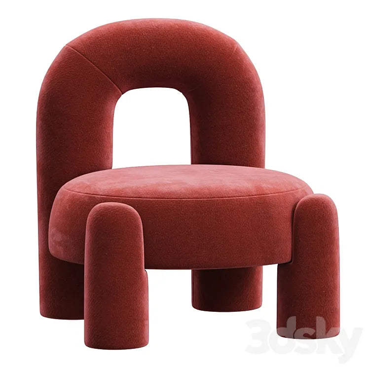 Milan NEW Organic Modern Marlon Armchair 3DSMAX Model