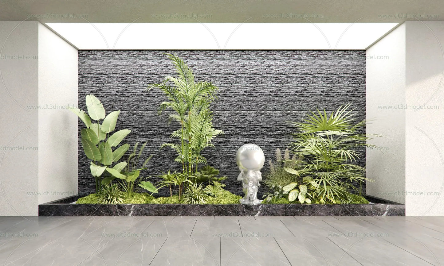 Miniature Garden 3D Scenes – Interior Plants – 003 – CORONA Render