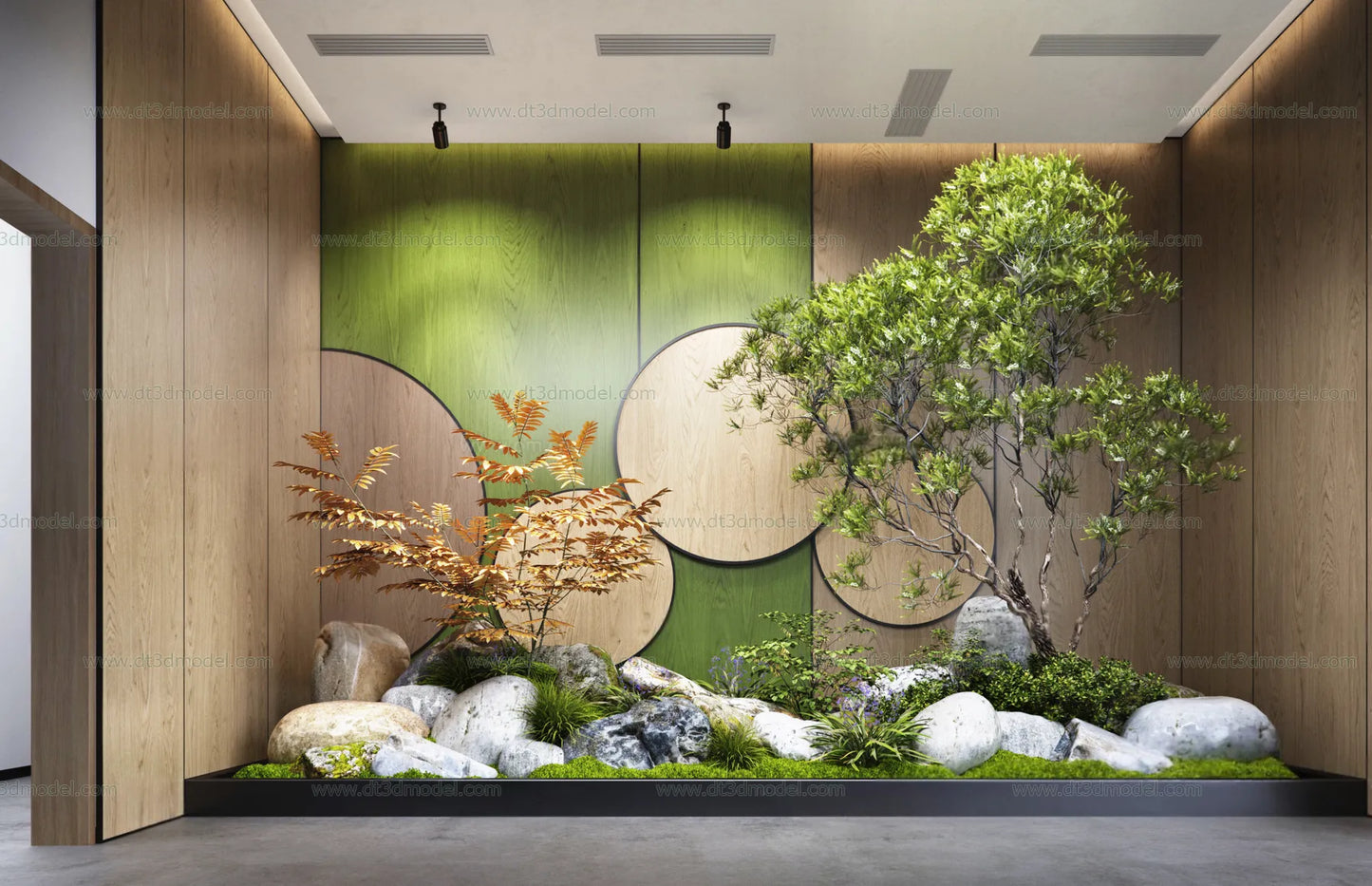 Miniature Garden 3D Scenes – Interior Plants – 006 – CORONA Render