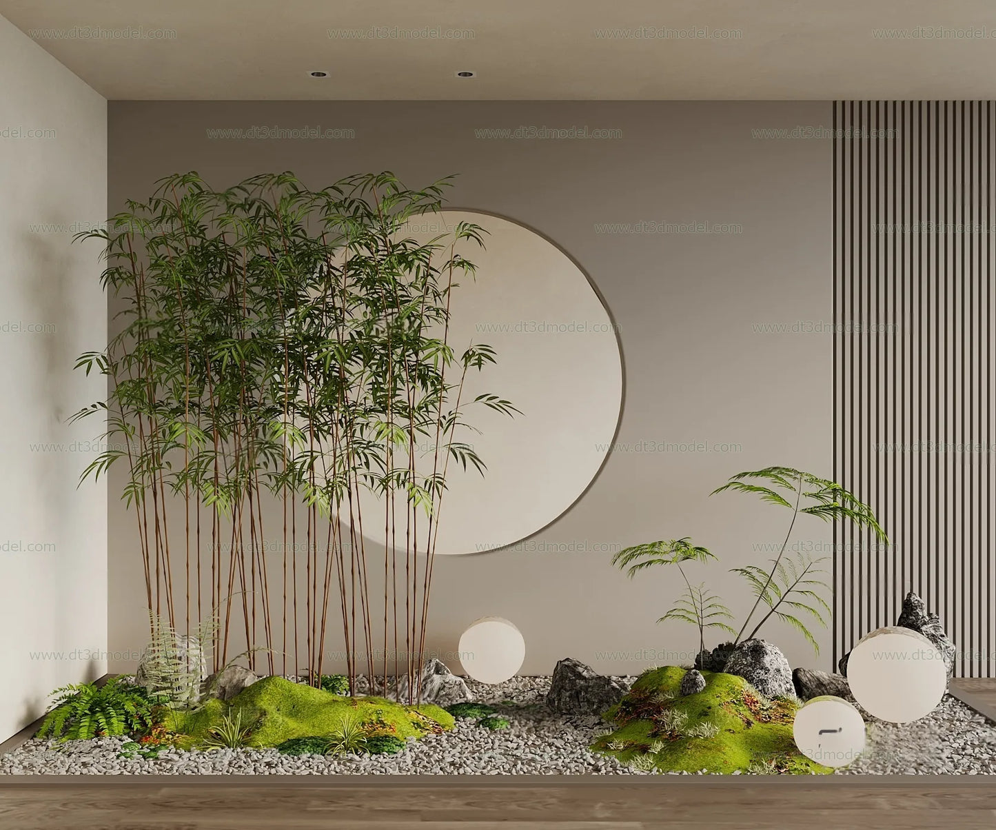 Miniature Garden 3D Scenes – Interior Plants – 015 – VRAY Render