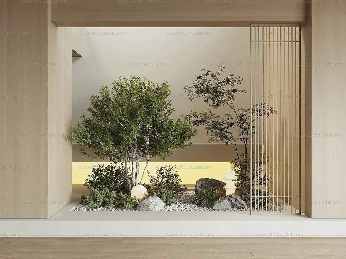 Miniature Garden 3D Scenes – Interior Plants – 017 – VRAY Render