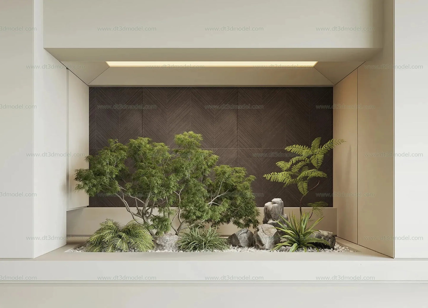 Miniature Garden 3D Scenes – Interior Plants – 020 – VRAY Render