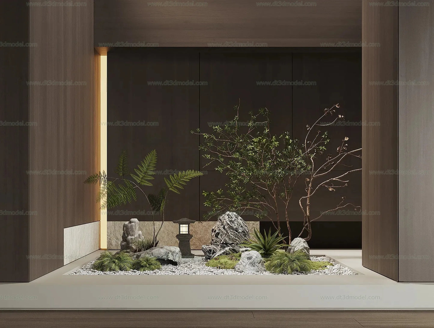 Miniature Garden 3D Scenes – Interior Plants – 021 – VRAY Render