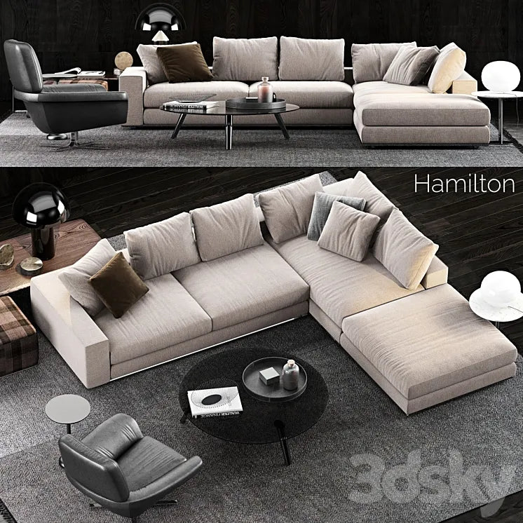 Minotti Hamilton Sofa 3DSMAX Model