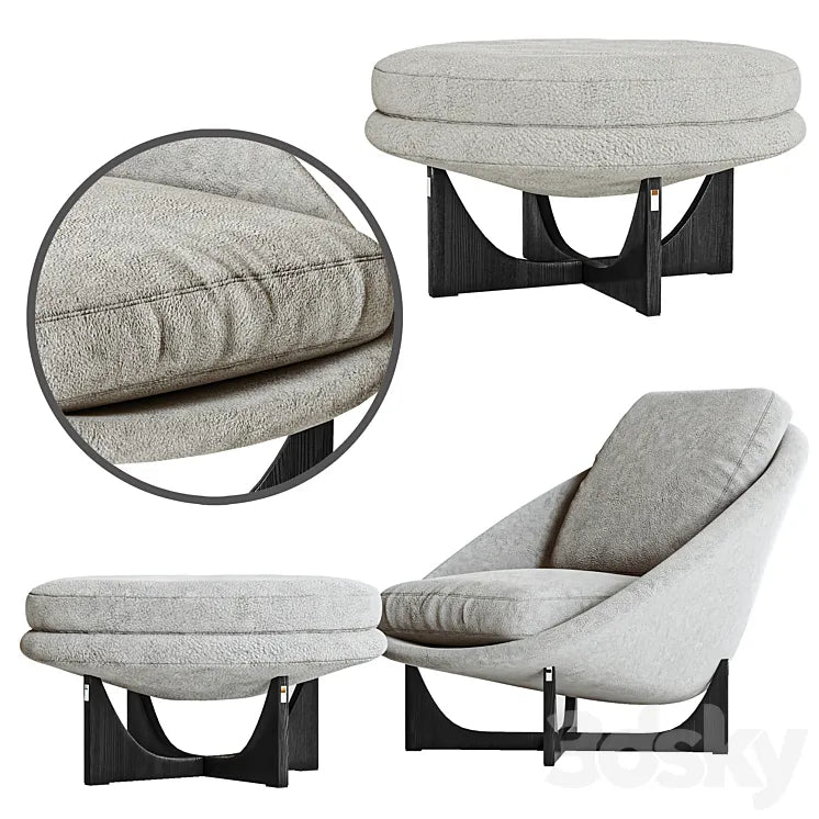 Minotti lido armchair 3DSMAX Model