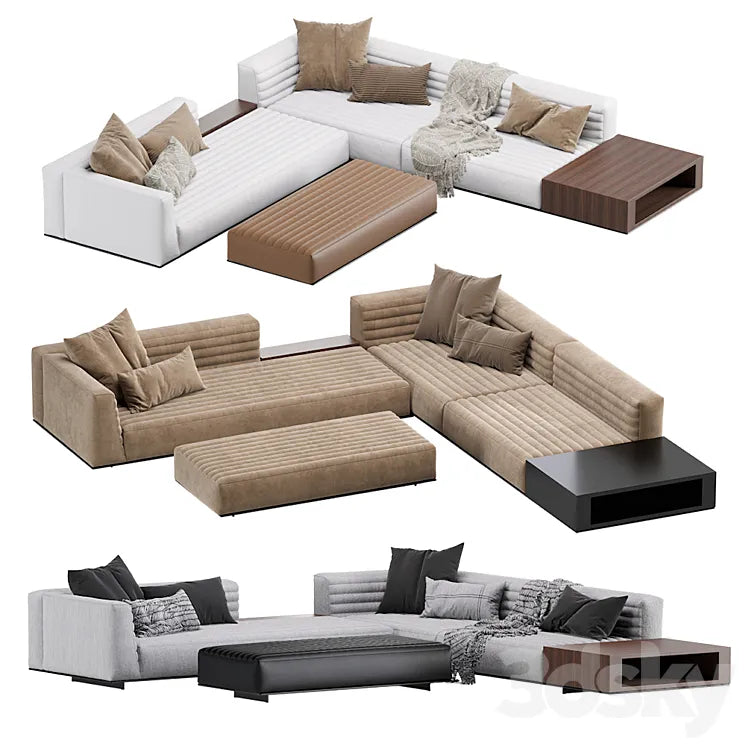 Minotti Roger Sofa 3DSMAX Model