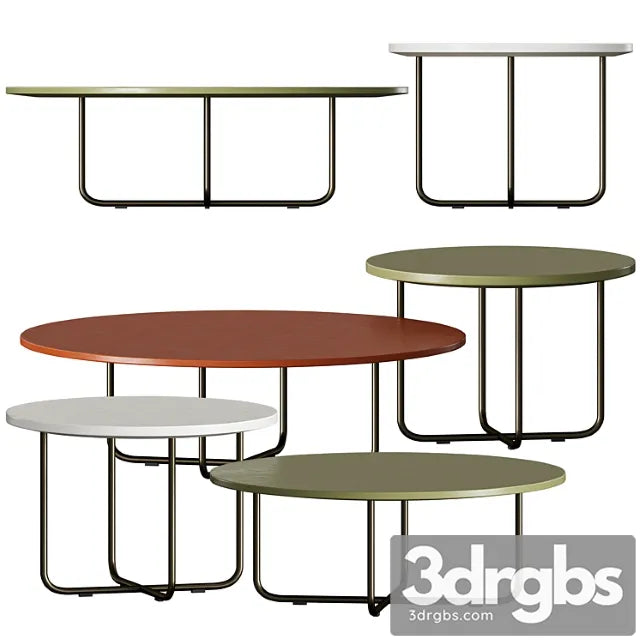 Minotti sunray meg table 2 3D Model Free