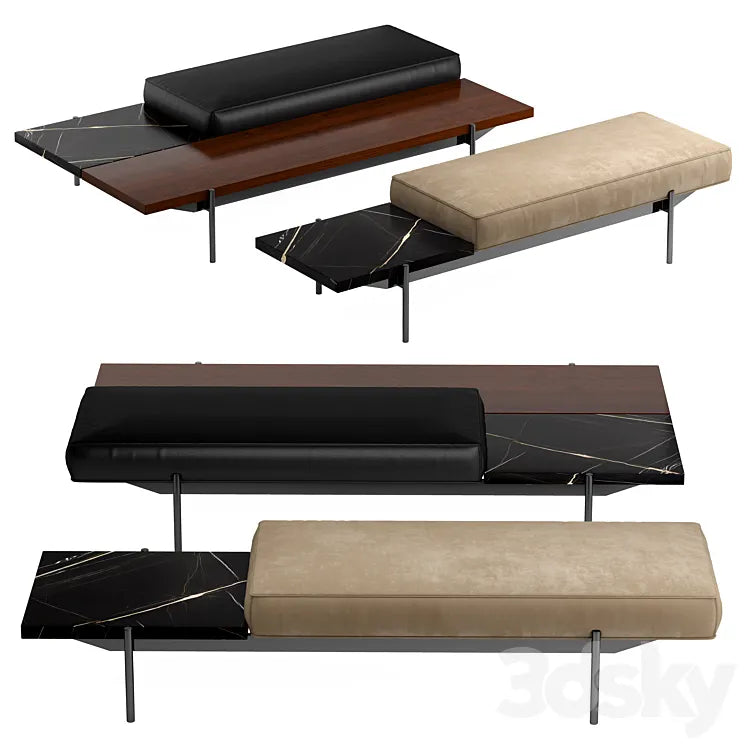 minotti Superquadra pouf 2021 collection 3DSMAX Model