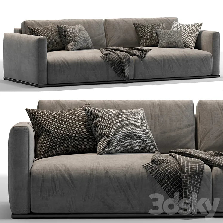 Minotti Torri 2 seat sofa 3DSMAX Model
