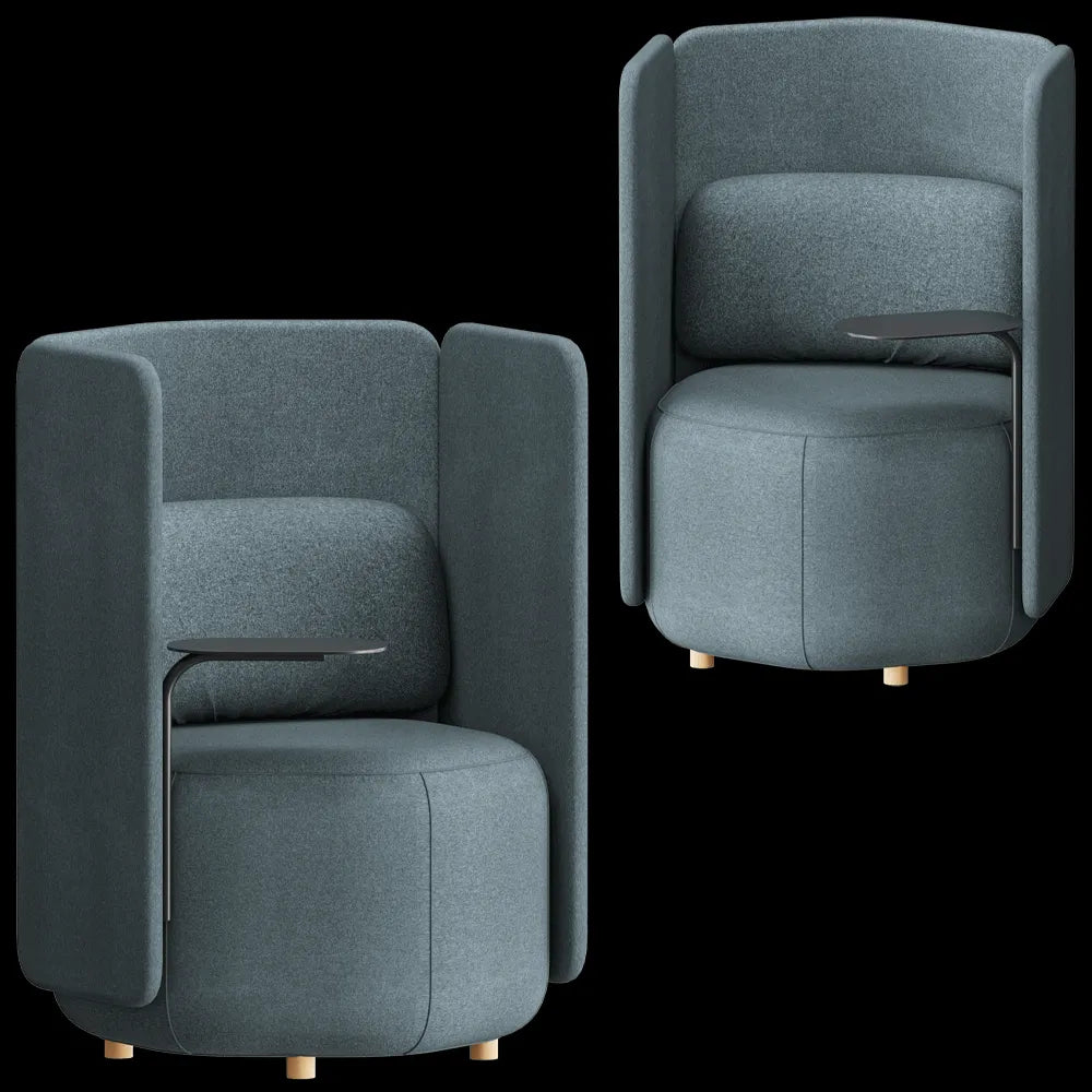 MISSANA - Armchair with table Hex 3ds Max