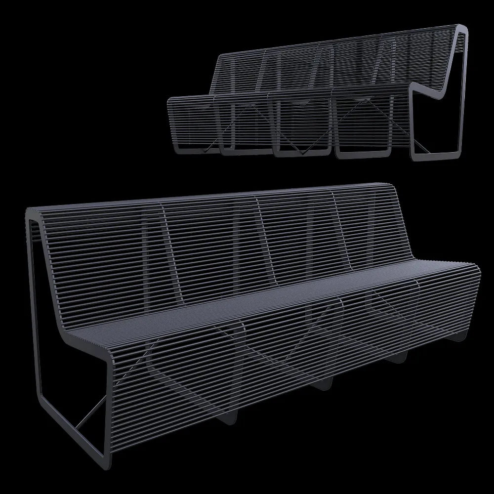 mmcité - Bench LIMPIDO 3ds Max