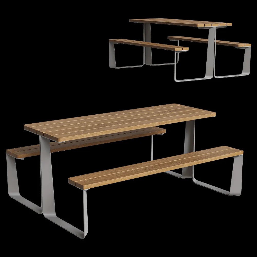 mmcité - Outdoor picnic furniture Rautster 3ds Max