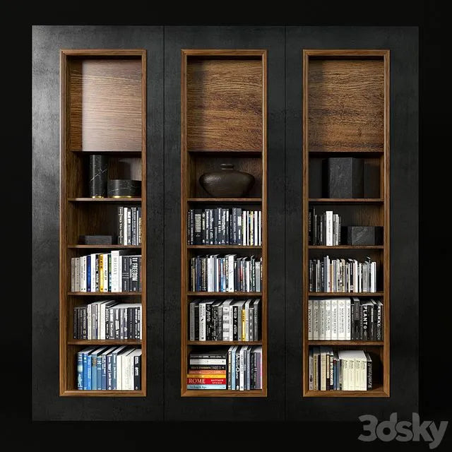Modern bookcase 3dsMax Model