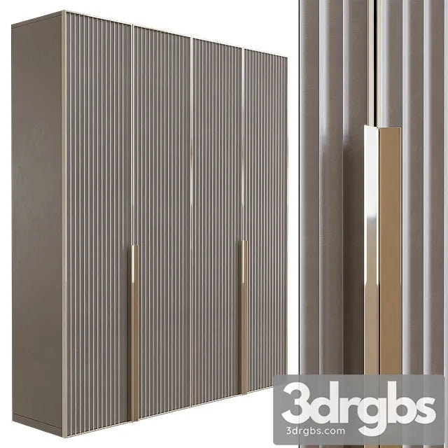 Modern Luxury Wardrobe 2 3D Model Free