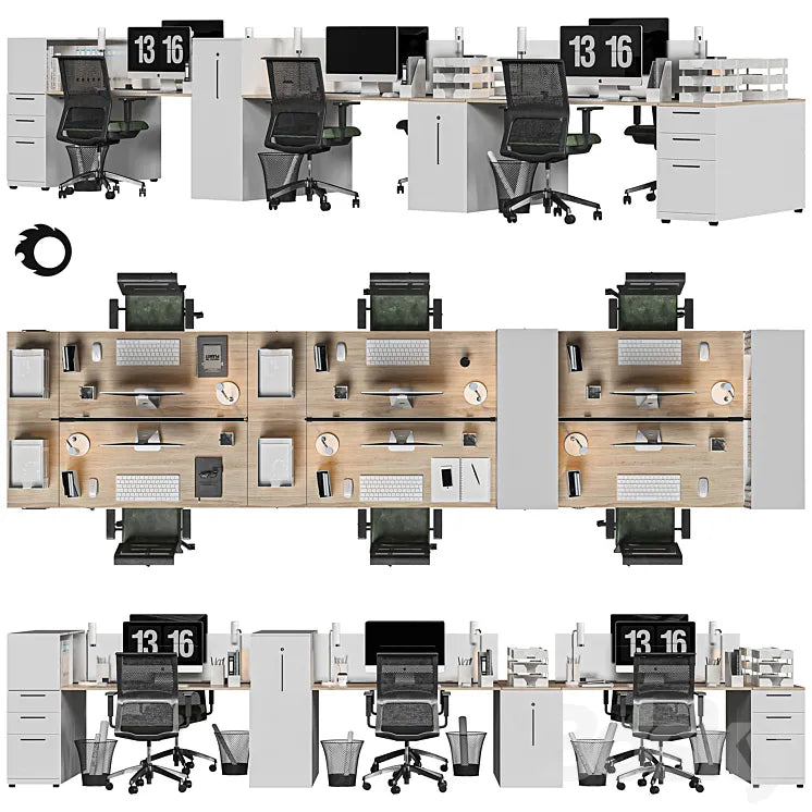 modern office furniture 3DSMAX Model