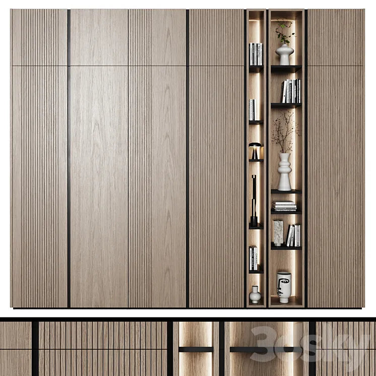 Modular wardrobes in modern style 62 3DSMAX Model