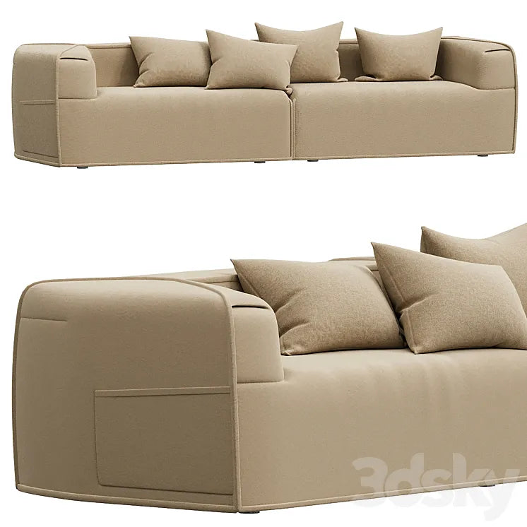 Moroso Massas Sofa by Patricia Urquiola 3DSMAX Model