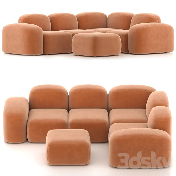 MUSE SOFA FOUR PIECE MODULAR 3DSMAX Model
