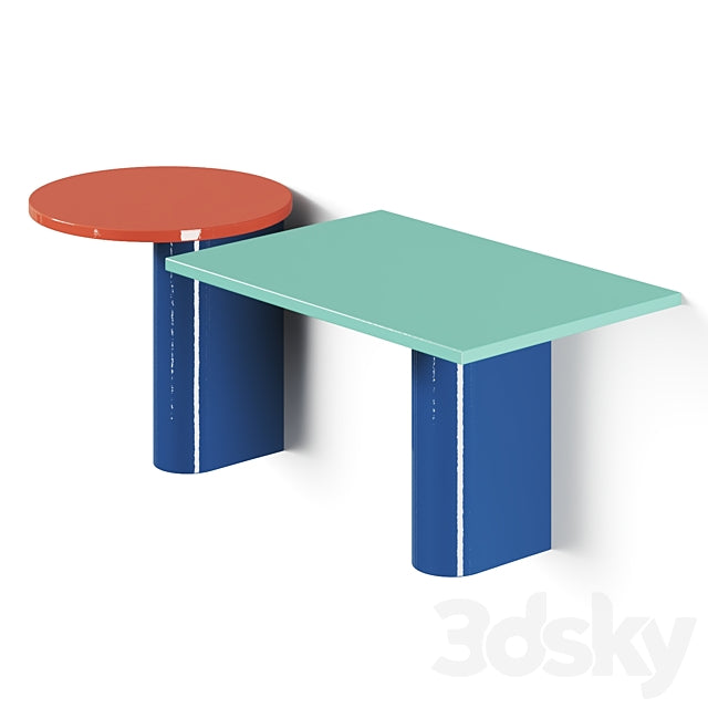 Mutina Rivington Coffee Tables 3ds Max