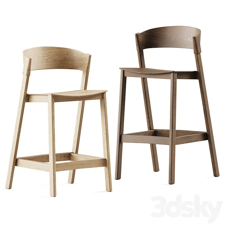 Muuto Cover Counter and Bar Stool 3DSMAX Model