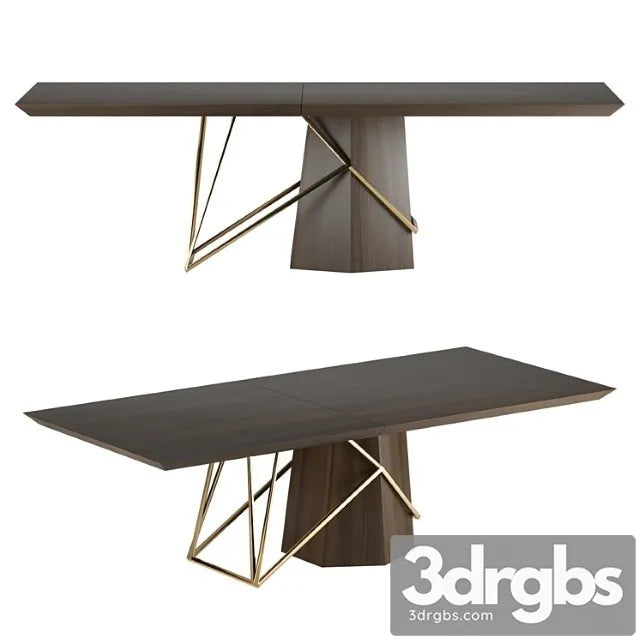 Nah Outline Dining Table 3D Model Free