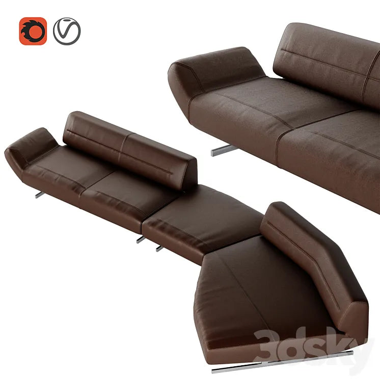 Nash Sofa - Composition I 3DSMAX Model