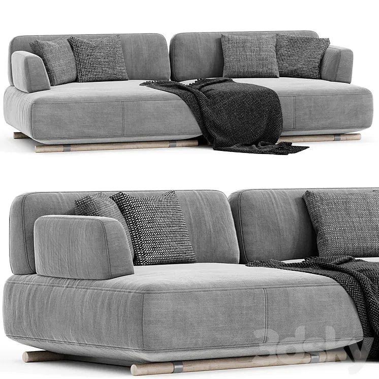 Natuzzi cava two seaters sofa 3DSMAX Model