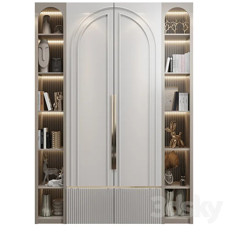 Neoclassical wardrobe 04 3DSMAX Model