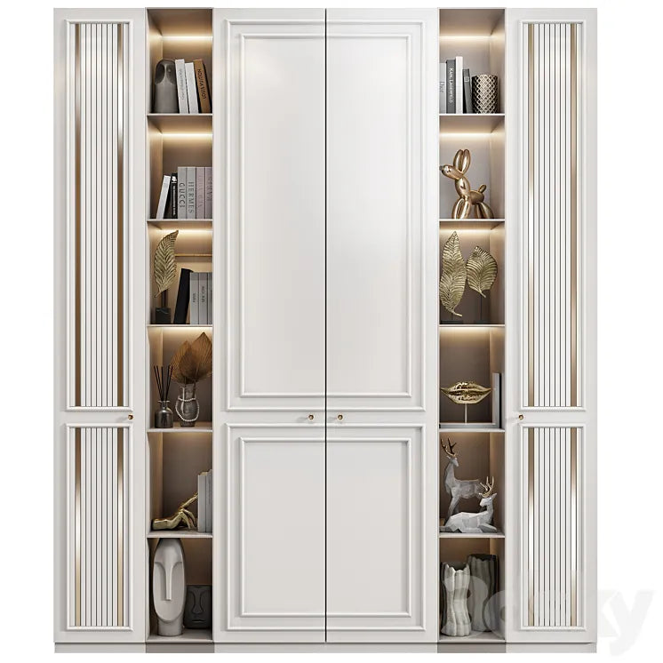 Neoclassical wardrobe 07 3DSMAX Model