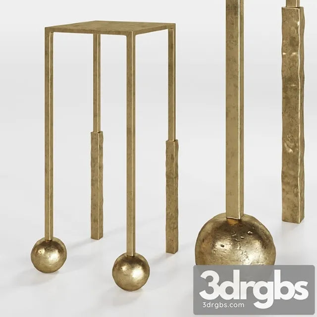 Nimes petite cocktail table by kelly wearstler 2 3D Model Free