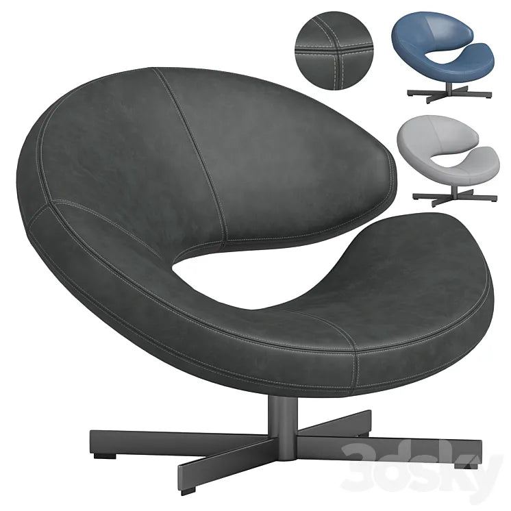 NUAGE 2 ARMCHAIR - LACQUERED BASE By Roche Bobois 3DSMAX Model
