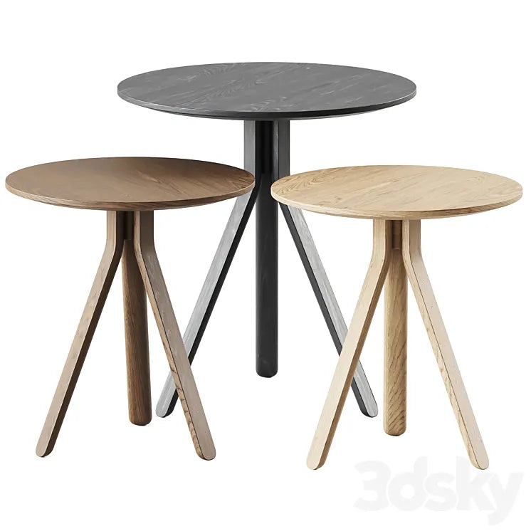 Nuez Table Occasional ME2880 / ME2873 by Andreu World 3DSMAX Model