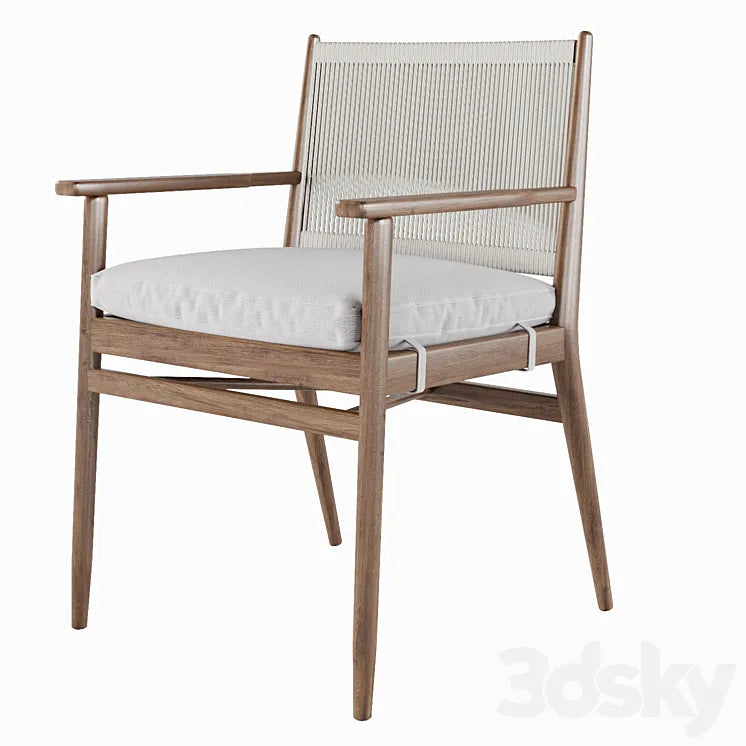 Oakmont Outdoor Dining Arm Chair 3DSMAX Model
