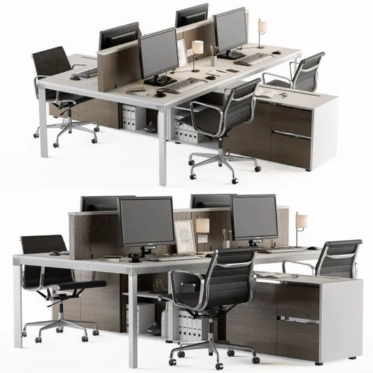 Office Furniture Employee Set 3dsMax Model