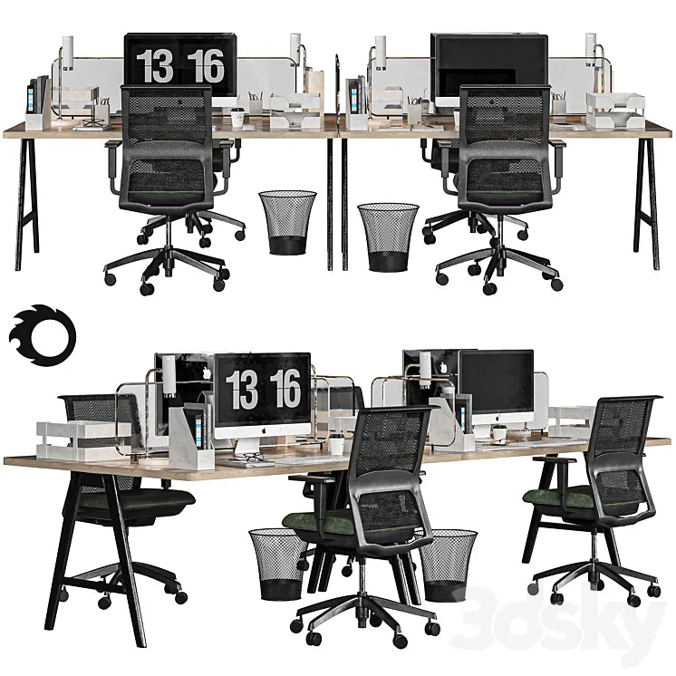 office set 3DSMAX Model