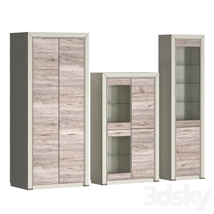 Olivia display cabinet and Olivia cabinet 3DSMAX Model