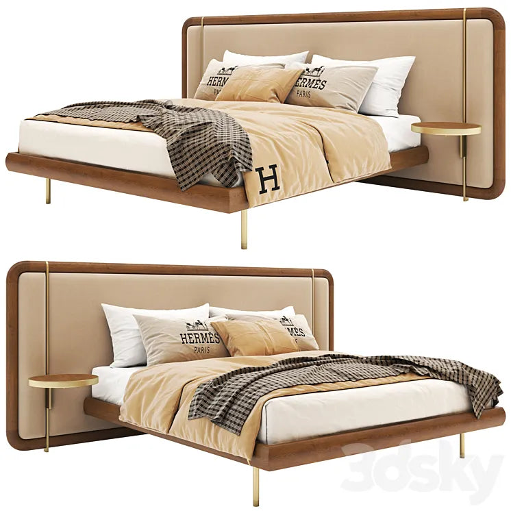 Pa-Modern-Wooden-Bed-03 3DSMAX Model