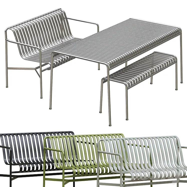Palissade Hay Table Set2 3DSMAX Model
