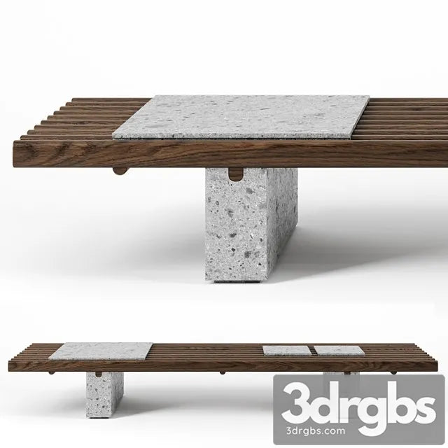 Panarea Coffee Table By Exteta 3D Model Free