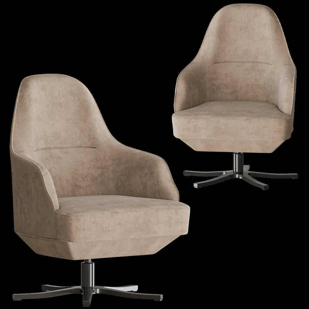 Paolo Castelli - Armchair Venice Office 3ds Max