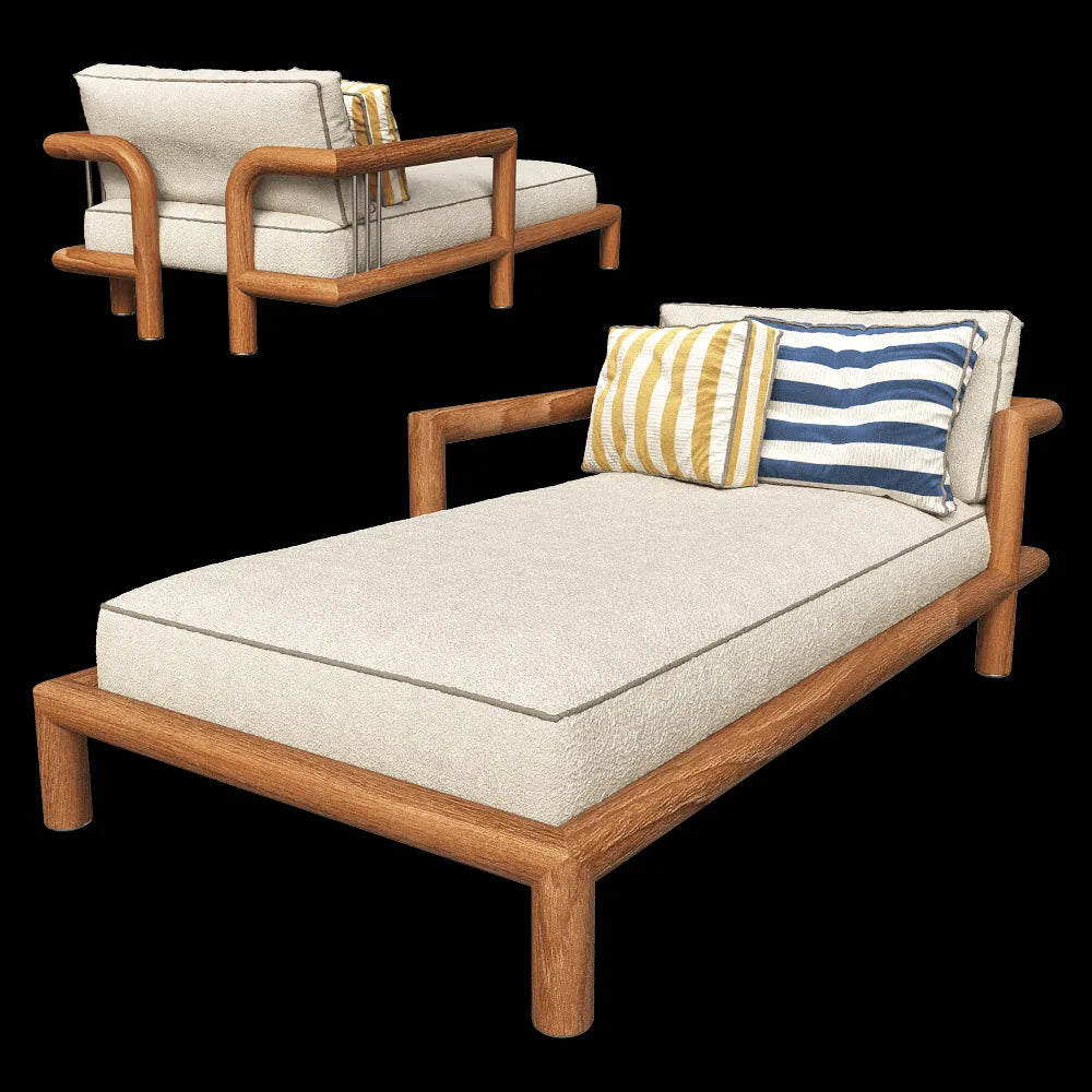 Paolo Castelli - Bed Imane Daybed 3ds Max