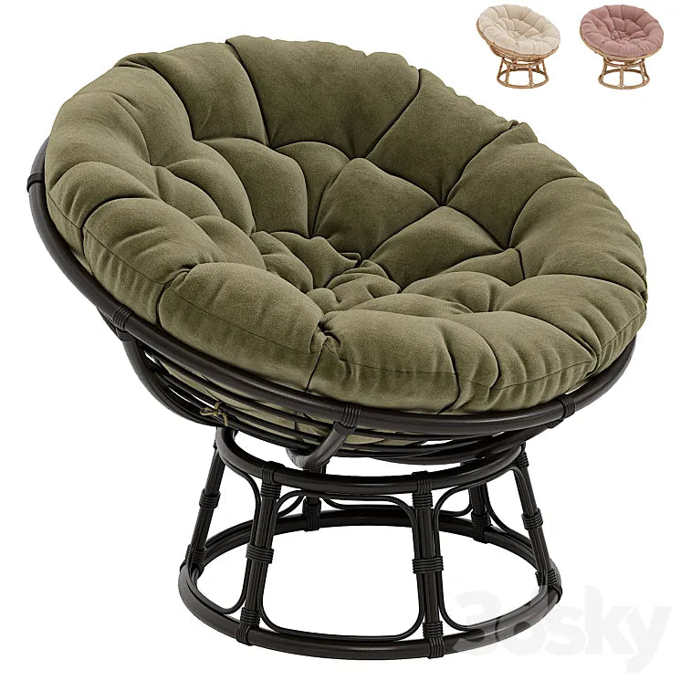 Papasan rattan armchair Aranias 3DSMAX Model